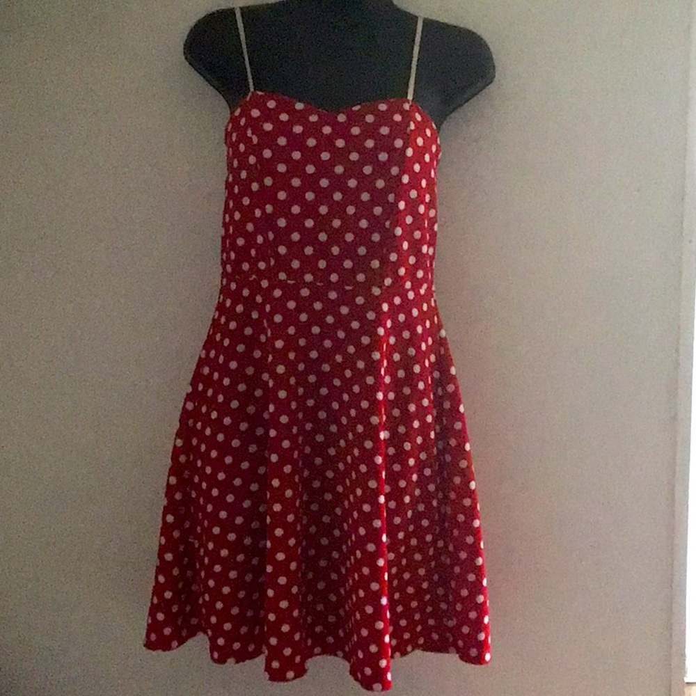 Vintage Polka Dot A Line Dress